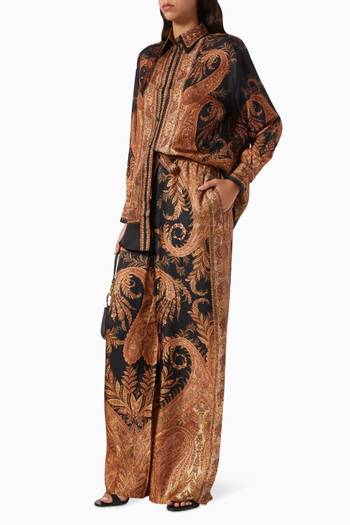 hover state of Hypnotic Relaxed Shirt in Silk