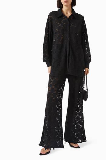 hover state of Loula Pants in Lace