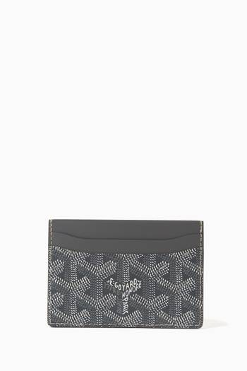 hover state of Unused Saint Sulpice Card Wallet in Goyardine Canvas