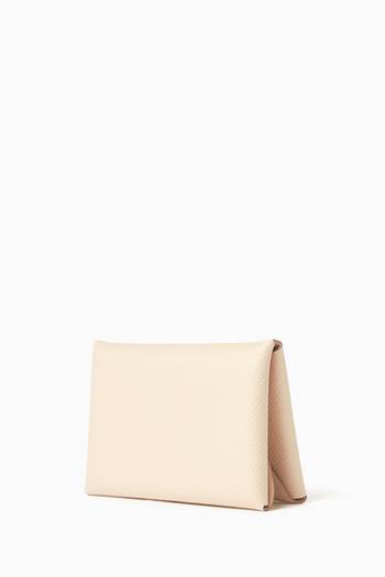 hover state of Unused Calvi Duo Card Holder in Epsom Leather