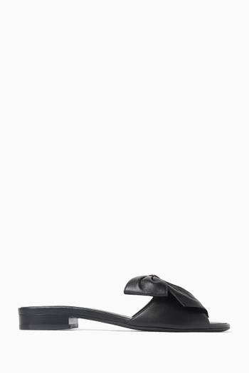 hover state of Unused Bow Sandals in Satin, EU 38