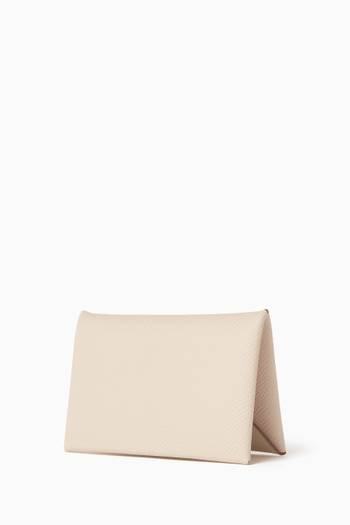 hover state of Unused Calvi Duo Card Holder in Epsom Leather