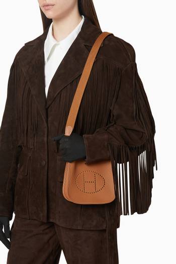 hover state of Unused Mini Evelyn Bag in Clemence Leather