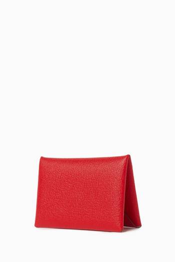 hover state of Unused Calvi Duo Card Holder in Chevre Leather