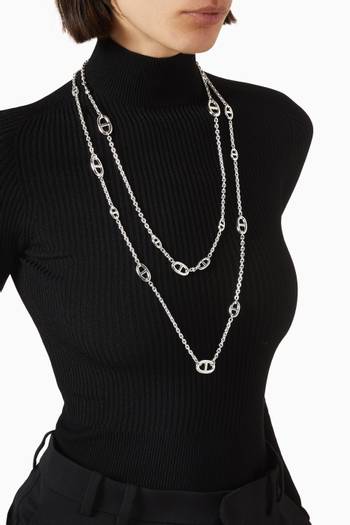 hover state of Unused Farandole Long Necklace in Sterling Silver, 160cm