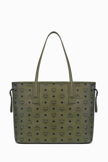 hover state of Small Liz Shopper in Visetos & Cotton Canvas