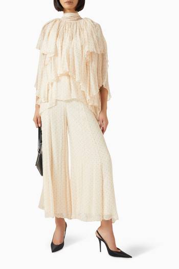 hover state of Hypnotic Cascading Culotte Pants in Viscose