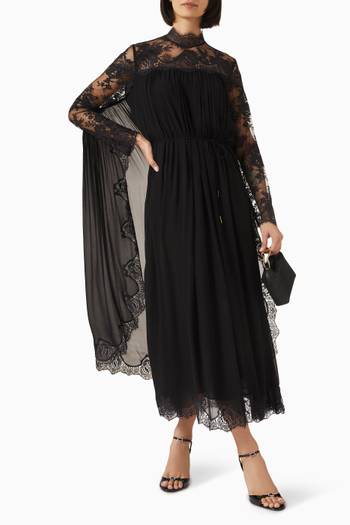hover state of Hypnotic Batwing Maxi Dress in Viscose