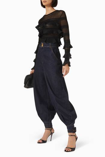 hover state of Hypnotic Lace Frill Top