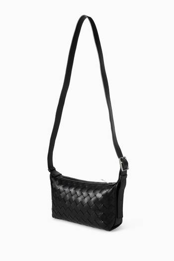 hover state of Traveler Phone Pouch in Intrecciato Calfskin
