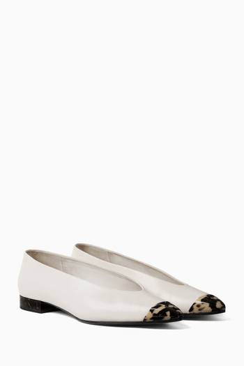 hover state of Rebecca Ballet Flats in Calfskin