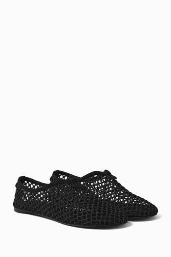 hover state of Floaty Flat Loafers in Microfibre Mesh