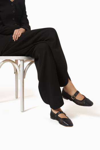 hover state of Miranda Mary Jane Pumps in Mesh & Leather