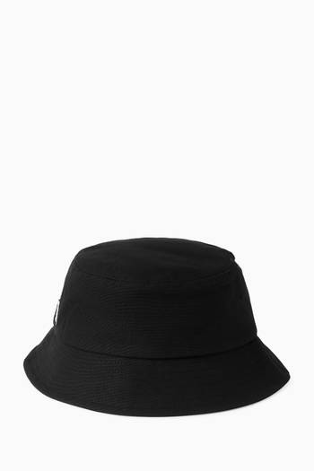 hover state of Bold Branding Bucket Hat in Cotton-canvas