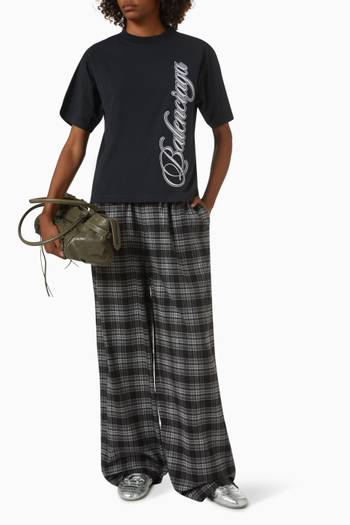 hover state of Cursive Medium-fit T-shirt in Jersey