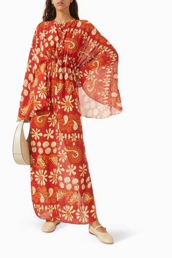 hover state of Cassia Drawstring-waist Dress