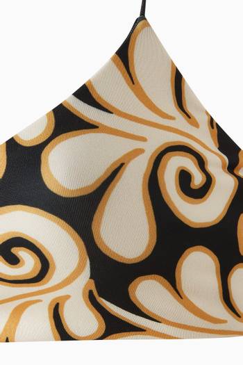 hover state of Isla Printed Bikini Top