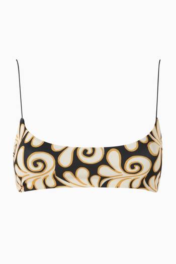 Isla Printed Bikini Top