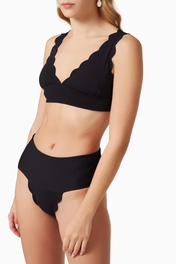 Wide Santa Clara Bikini Top in Recycled Nylon