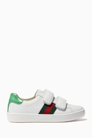 White Ace Leather Sneakers   