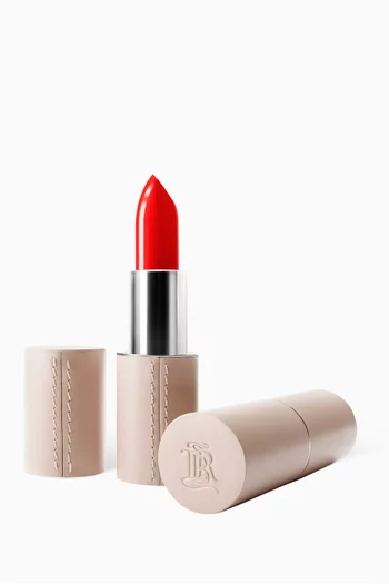 Beige Refillable Fine Leather Lipstick Case 