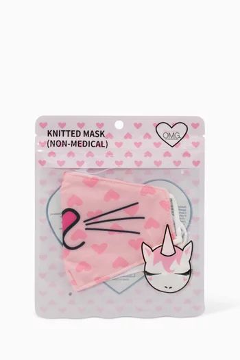 Kitty Heart Printed Face Mask  