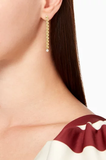 The Charming Strand Diamond Earrings in 18kt Gold  