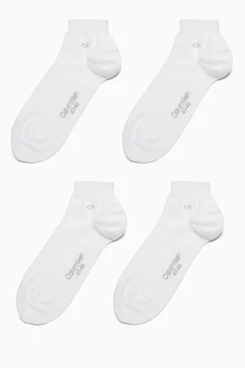Cotton Blend Ankle Socks, Set of 2   