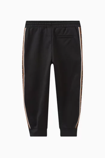 Logo-tape Sweatpants in Polyester-blend