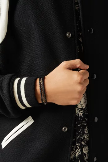 The Alexander Triple Wrap Bracelet in Leather  