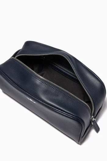 Award Wash Bag in Italian Leather     