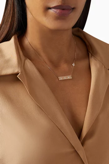 Oud Turath Large Pendant Necklace in 18kt Rose Gold  