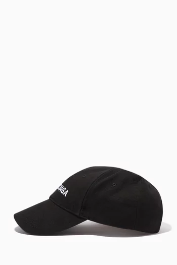 Logo Embroidered Baseball Hat in Cotton Twill 