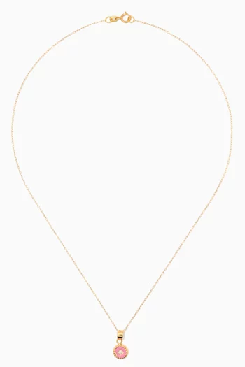 Circle Diamond Pendant in 18kt Yellow Gold          