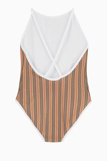 Icon Stripe Swimsuit in Nylon  