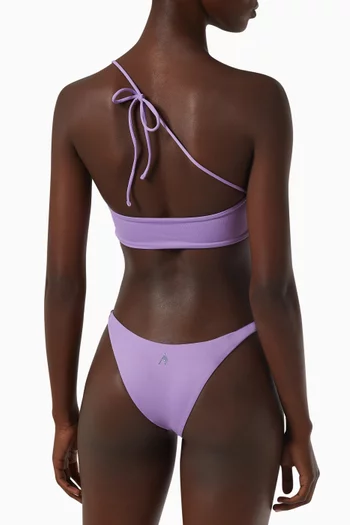 Single Strap Bikini Set in Lycra 