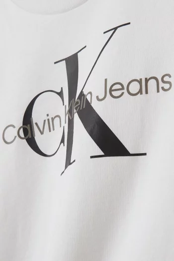 Monogram Logo T-Shirt in Cotton Blend