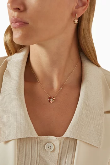 Medium Mila Heart Single Diamond Necklace in 18kt Yellow Gold