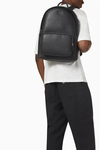 Business Backpack in Faux Leather