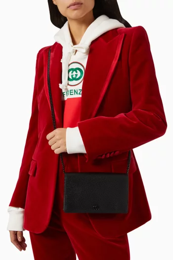 حقيبة مارمونت ميني جلد بسلسلة وشعار GG