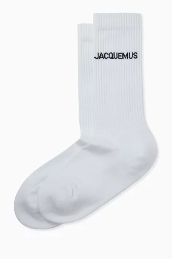 Les Chaussettes Socks in Ribbed Organic-cotton