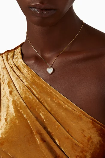 Take Heart Pendant Necklace in Gold-plated Metal