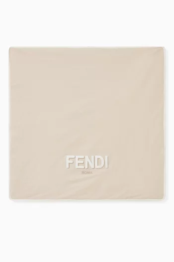 Logo Blanket in Cotton-blend