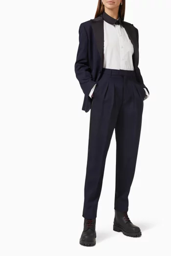 x Cara Delevingne Tuxedo Blazer in Recycled Wool-blend