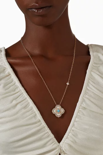 Sharazad Jasmin Diamond Necklace in 18kt Rose Gold