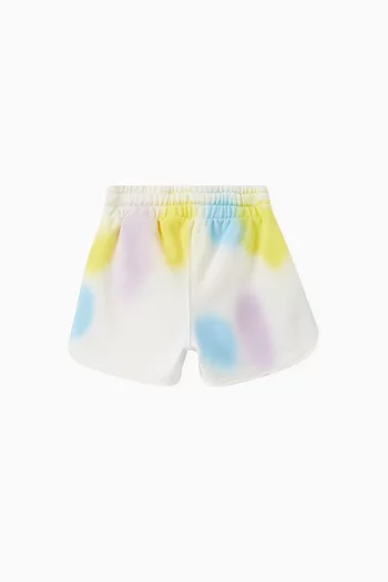 Sprayed Color Spot Sweat Shorts in Cotton