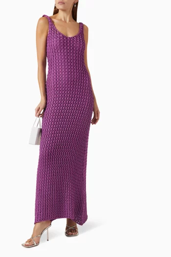 Knitted Dress in Cotton Blend