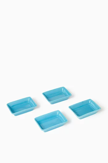 Cannes Mini Trays in Porcelain, Set of 4