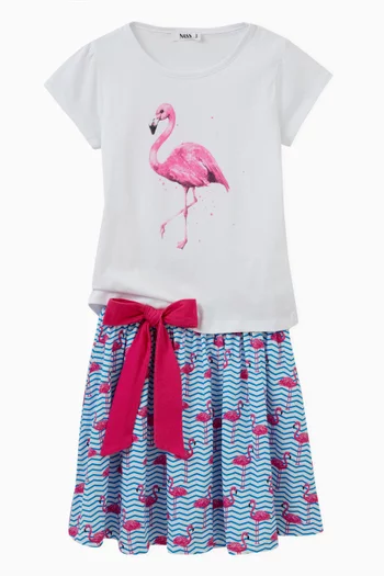 Flamingo T-shirt in Cotton