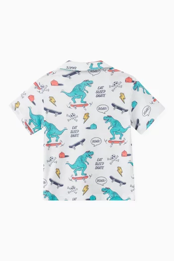 Graphic Print Shirt in Cotton